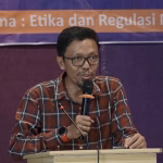 Sekdis Diskominfo SP Sulsel Sultan Rakib saat menghadiri Musda JMSI , Sabtu (09/8)