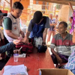 Relawan kesehatan dan Posko Medis UMI Makassar Sulsel di Sibolga.(foto/ist)