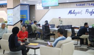 Layanan offline di Kantor Pertanahan.(foto/ist)
