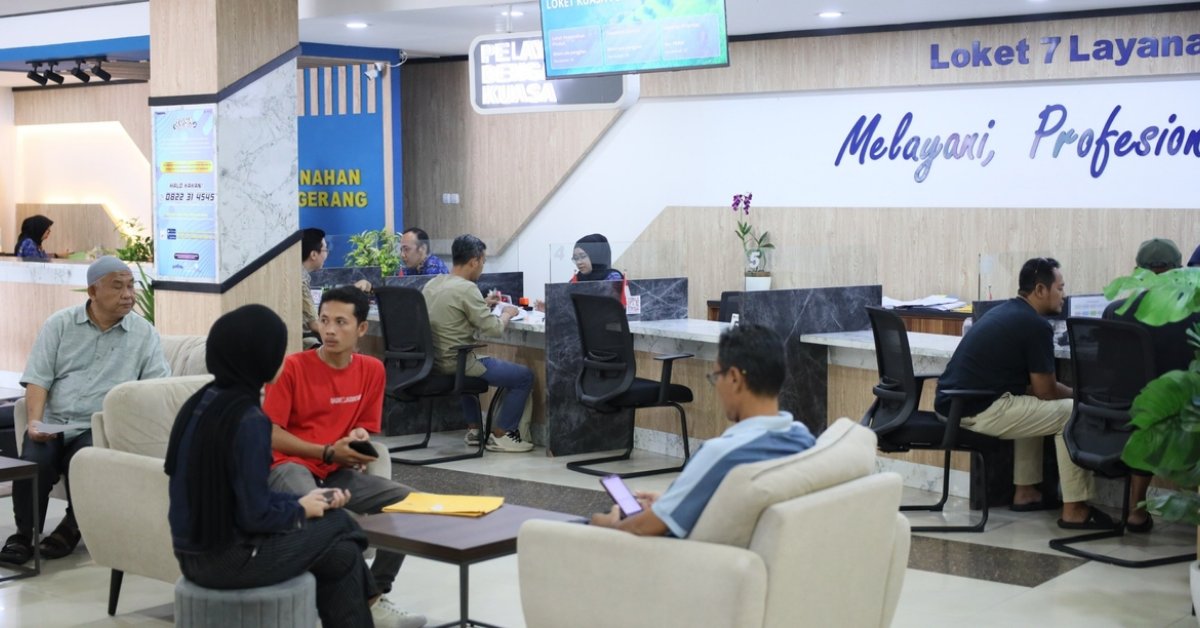 Layanan offline di Kantor Pertanahan.(foto/ist)