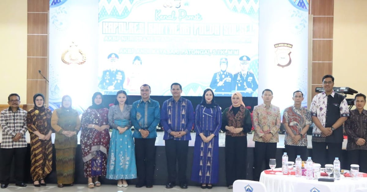 Momen Kenal Pamit Kapolres Bantaeng dihadiri Bupati Uji Nurdin dan Ketua TP PKK.(foto/ist)