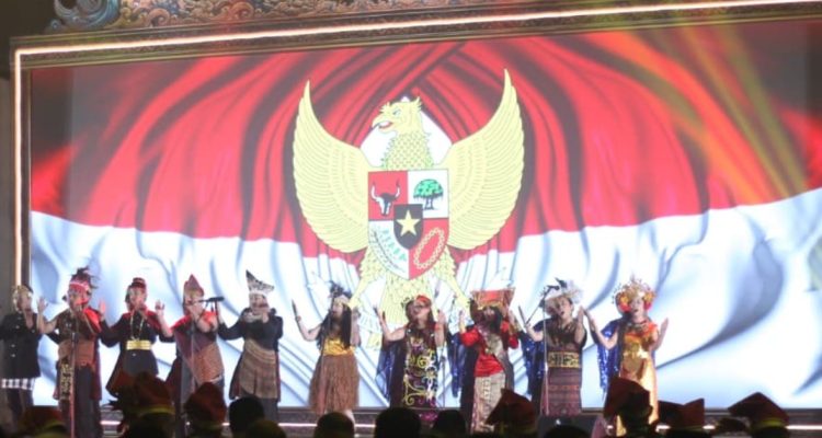 Kegiatan Perayaan HUT ke-1 Kodaeral TNI AL di Makassar.(foto/ist)