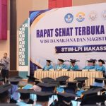 Walkot Makassar Munafri hadiri Wisuda STIM-LPI.(foto/ist)